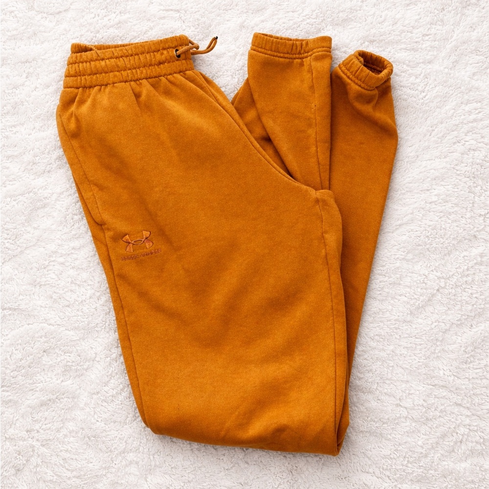 Under Armour Men's Orange Fleece Joggers